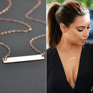 NEW Gold Bar Necklace